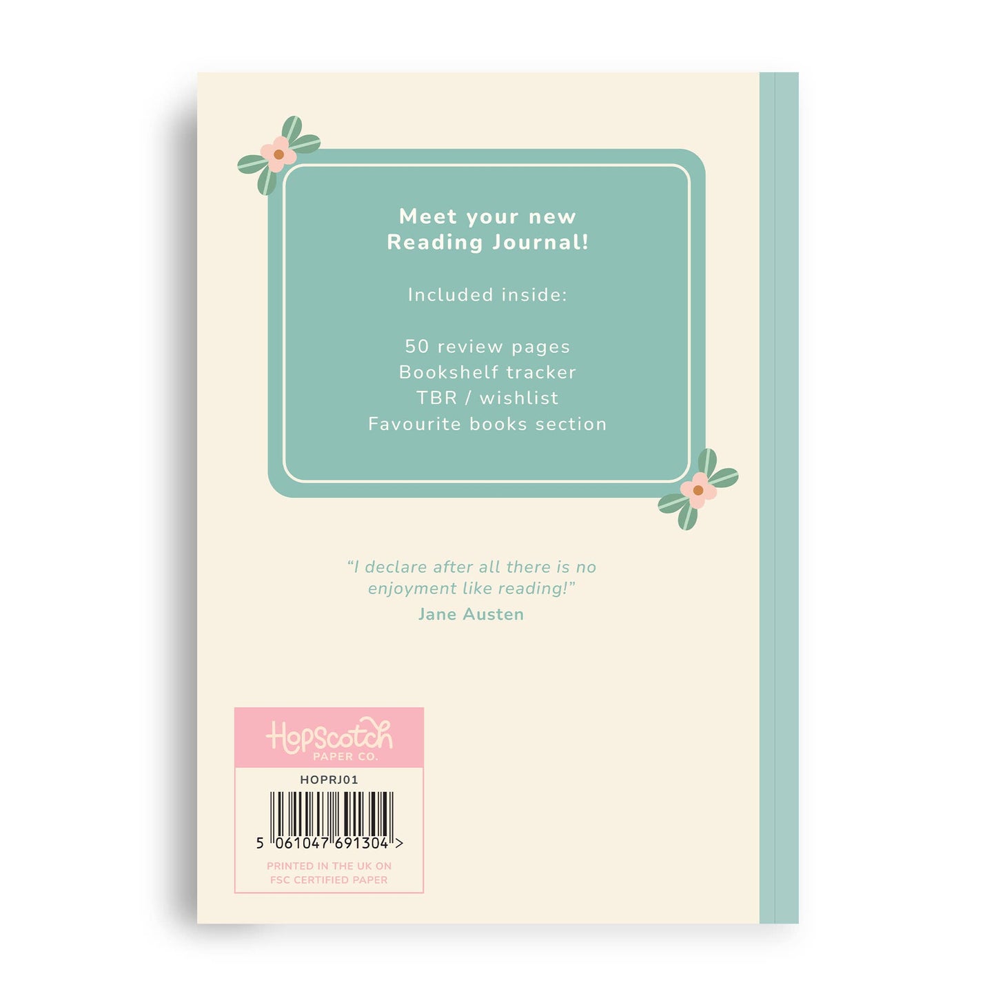 Hopscotch Paper Co. - Reading Journal – 50 Page Book Review Notebook