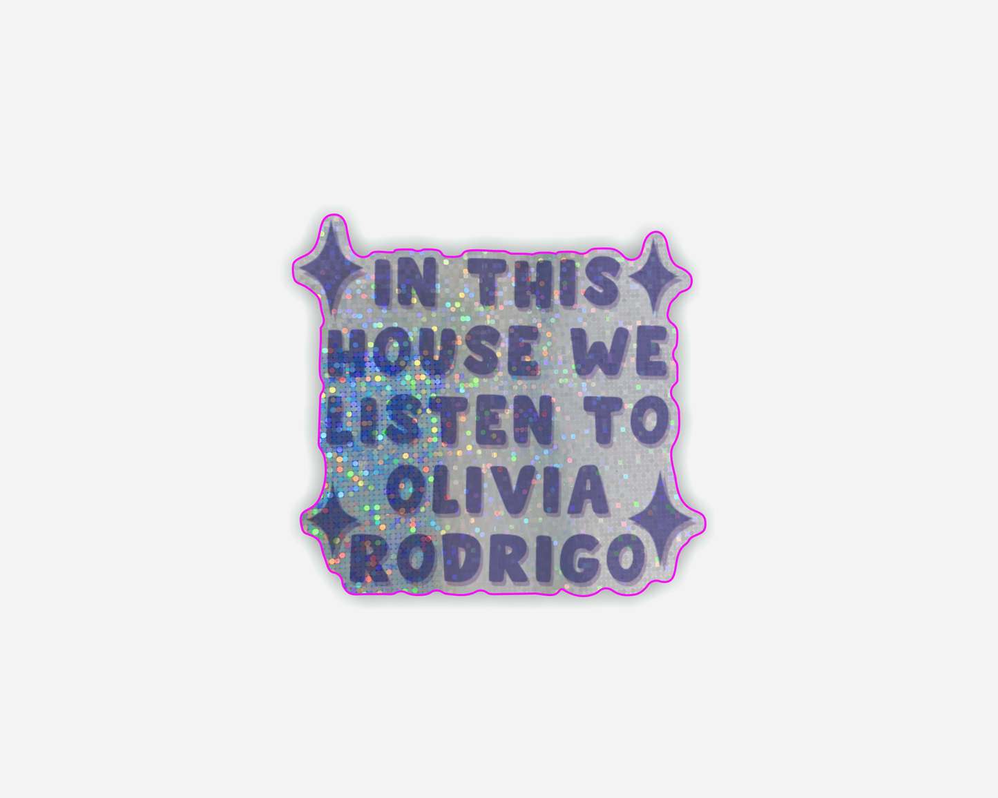 Danni Boden Designs - In This House We Listen To Olivia Rodrigo Magnet
