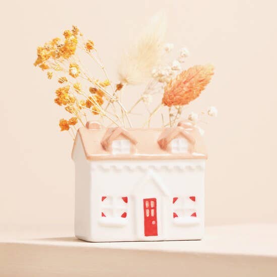 Lisa Angel - Tiny Ceramic House Bud Vase