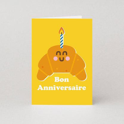 Studio Boketto - Croissant Birthday Card | Croissant Greeting Card