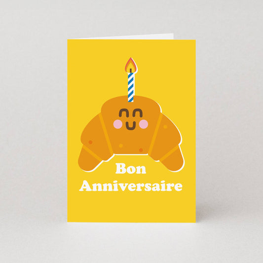 Studio Boketto - Croissant Birthday Card | Croissant Greeting Card