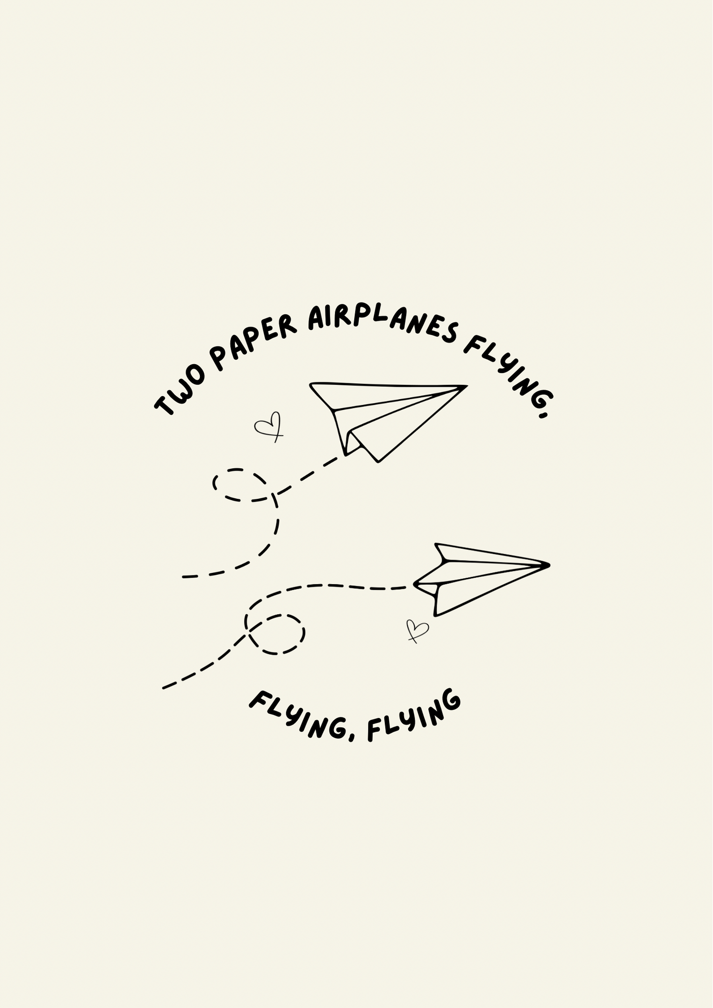 Blue Iris Designs Co - Two paper airplanes flying Taylor Swift inspired print