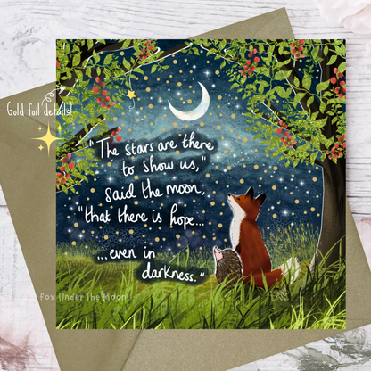 Fox Under The Moon - 'There Is Hope' - Greeting Card From Fox Under The Moon