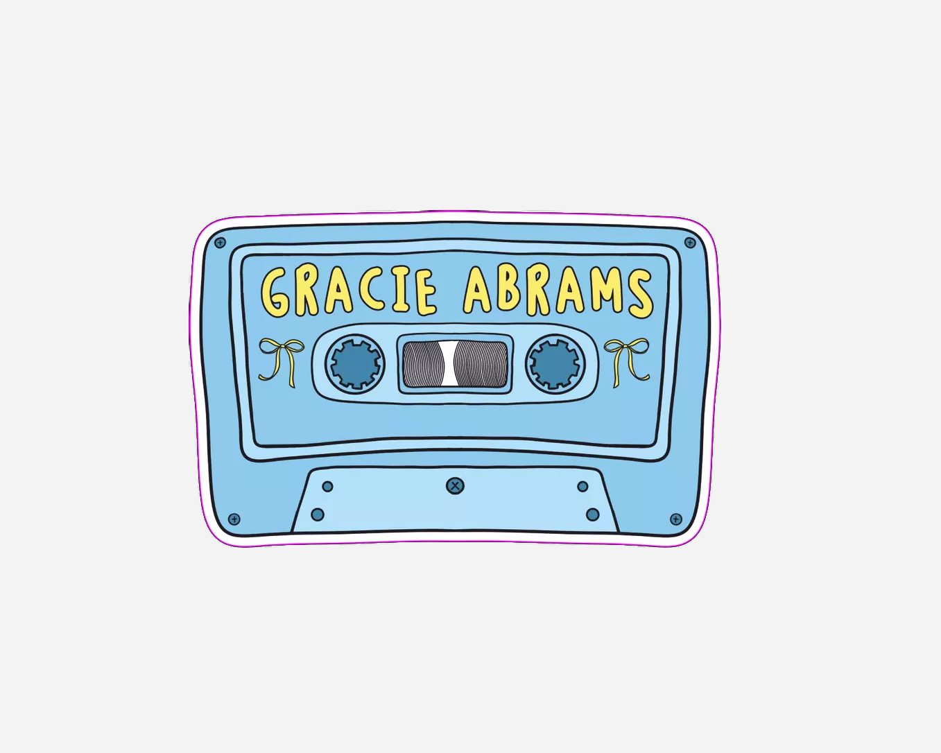 Danni Boden Designs - Gracie Abrams Cassette Tape Sticker