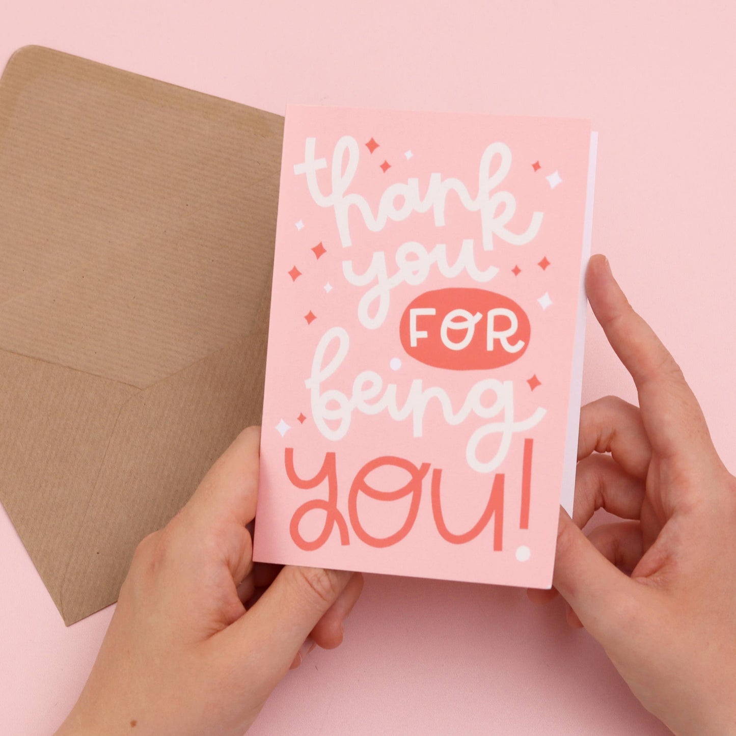 Oh, Laura - Greeting card - 'thank you for being you'
