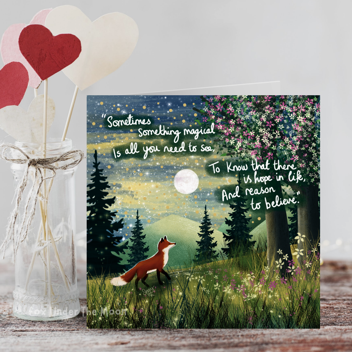 Fox Under The Moon - 'Magical' - Greeting Card From Fox Under The Moon