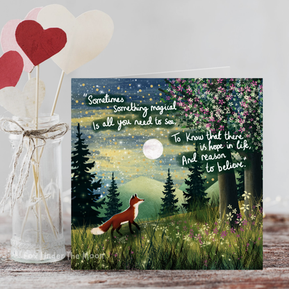 Fox Under The Moon - 'Magical' - Greeting Card From Fox Under The Moon