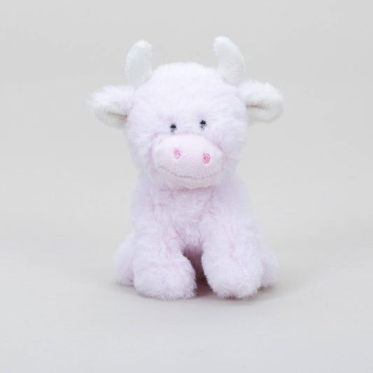 Jomanda Soft Toys & Accessories - UK Based - Pink Mini Highland Cow COOllectible Cow