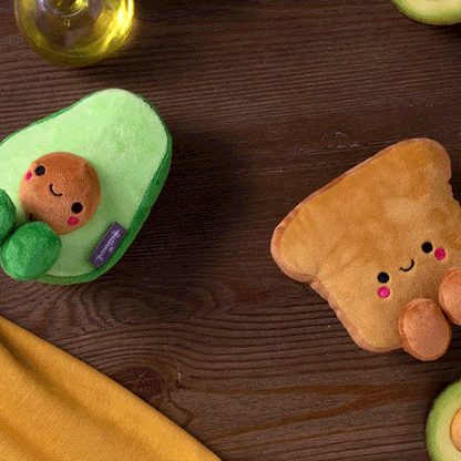 Hallmark - Better Together Avocado & Toast Magnetic Soft Toy Pair