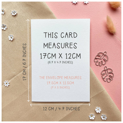 Two For Joy Illustration - Little Card, Big Thanks – Thank you Luxury Foiled Card