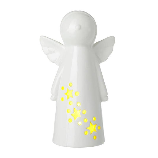 Heaven Sends - LIGHT UP WHITE CERAMIC ANGEL