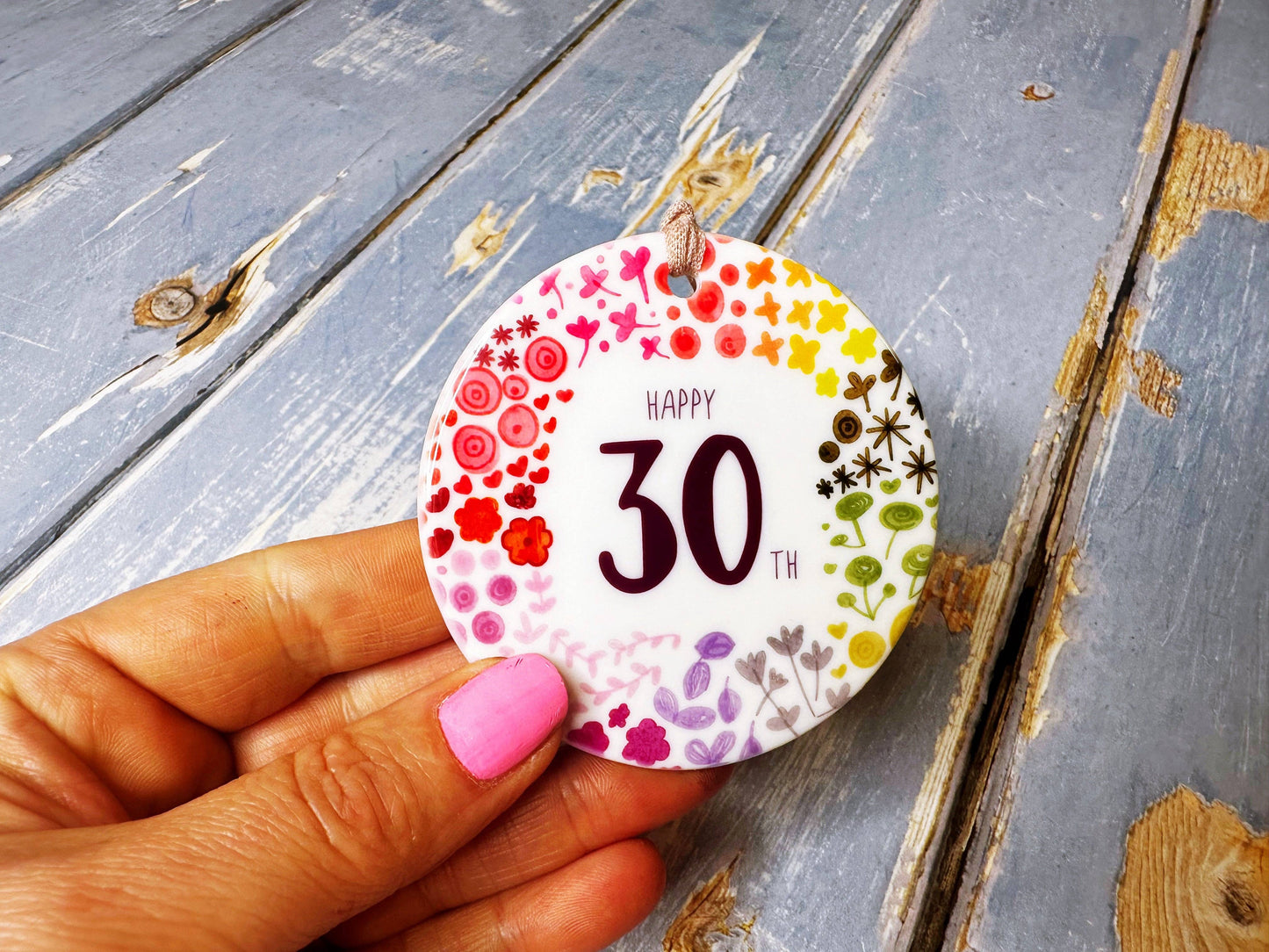 Little Heart - 30 years Floral Ceramic Circle