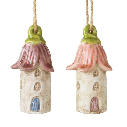 Heaven Sends - CERAMIC BLOSSOM HOUSE HANGING DECS MIX 2