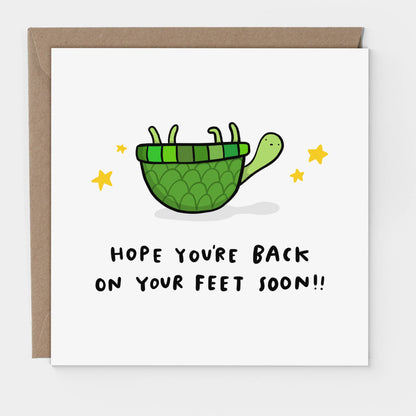 Get Well Soon Card - Back on Your Feet