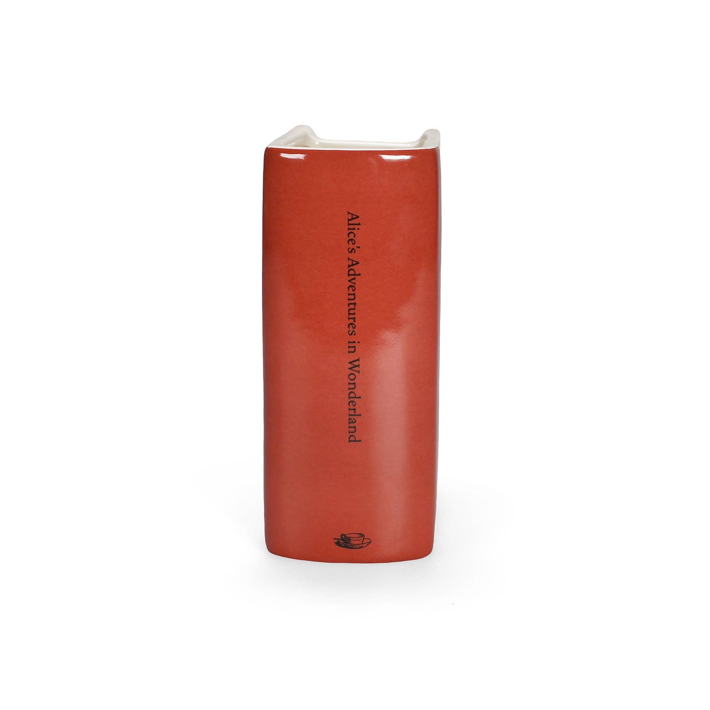 Half Moon Bay - Ceramic Book Vase Alice in Wonderland Literary Quote