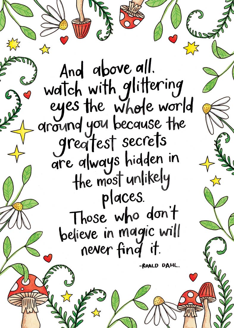 Nova & Me - Roald Dahl Magic A4 Print