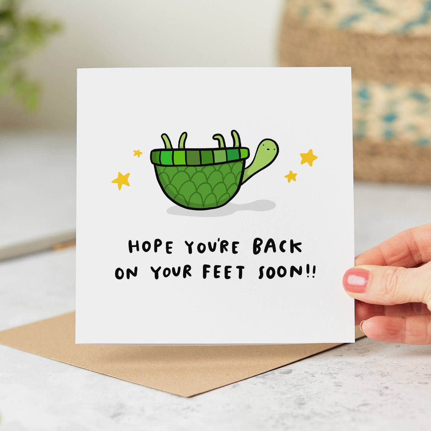 Get Well Soon Card - Back on Your Feet