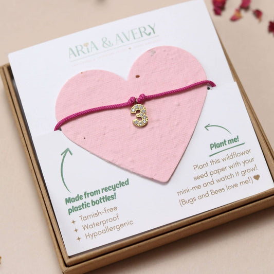 Aria & Avery - Birthday Bracelet - 100% Recycled Plastic Bottles