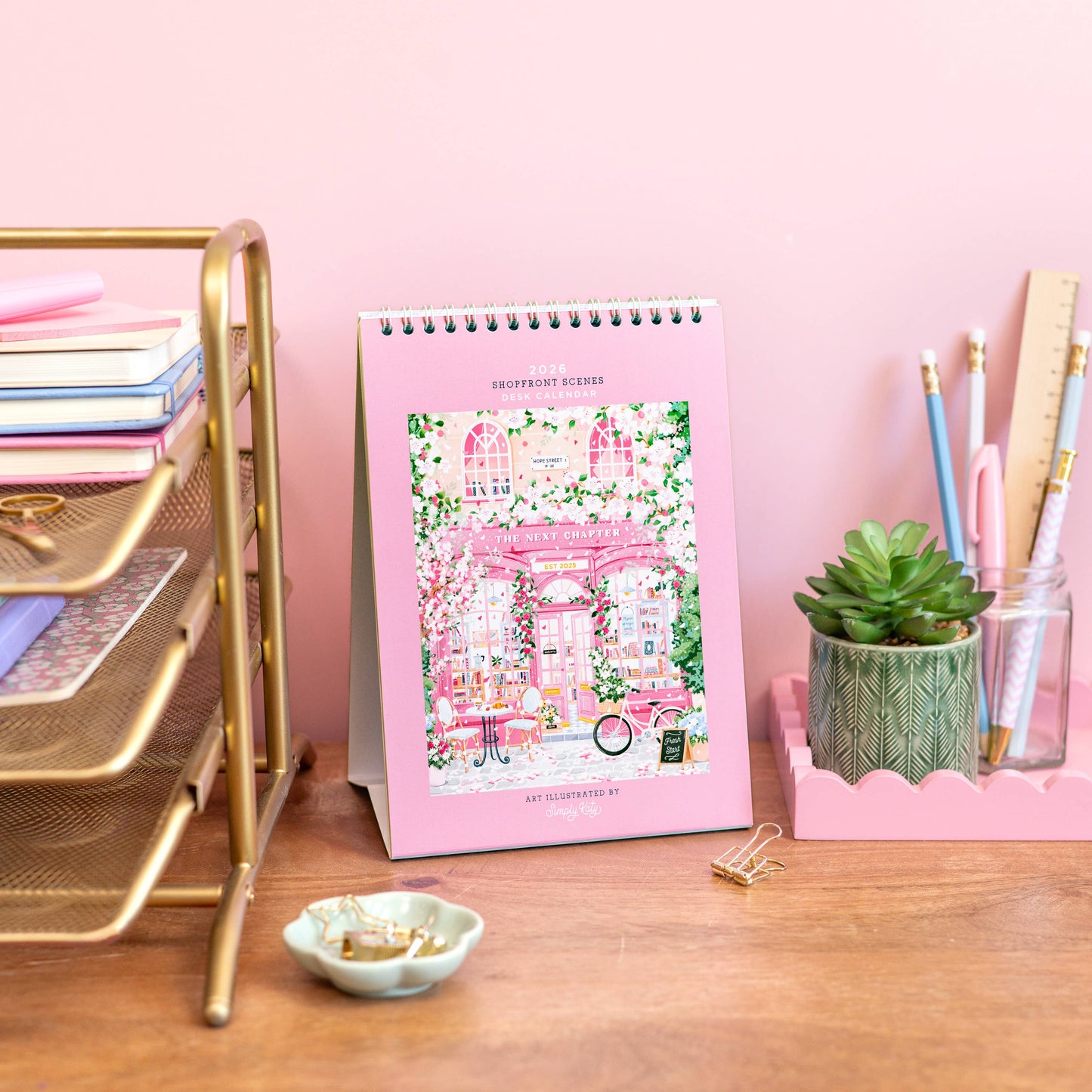 Simply, Katy - 2026 Shopfront Scenes: Desk Calendar