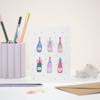 Elizabeth Mugridge - Wine Bottles Card