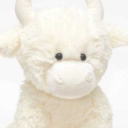 Scottish Highland Cow Plush Soft Toy Large Cream - 30CM