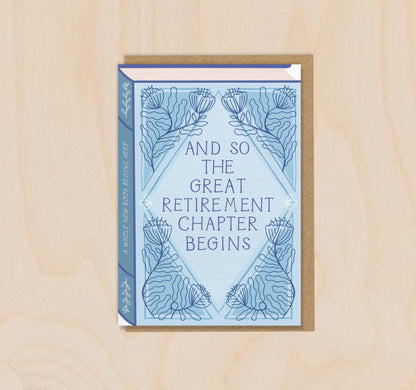 Two For Joy Illustration - And So the Great Retirement Chapter Begins - Book Card