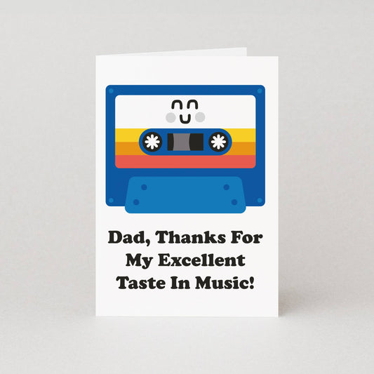 Studio Boketto - Taste In Music Dad Card | Father's Day Card | Greeting Card