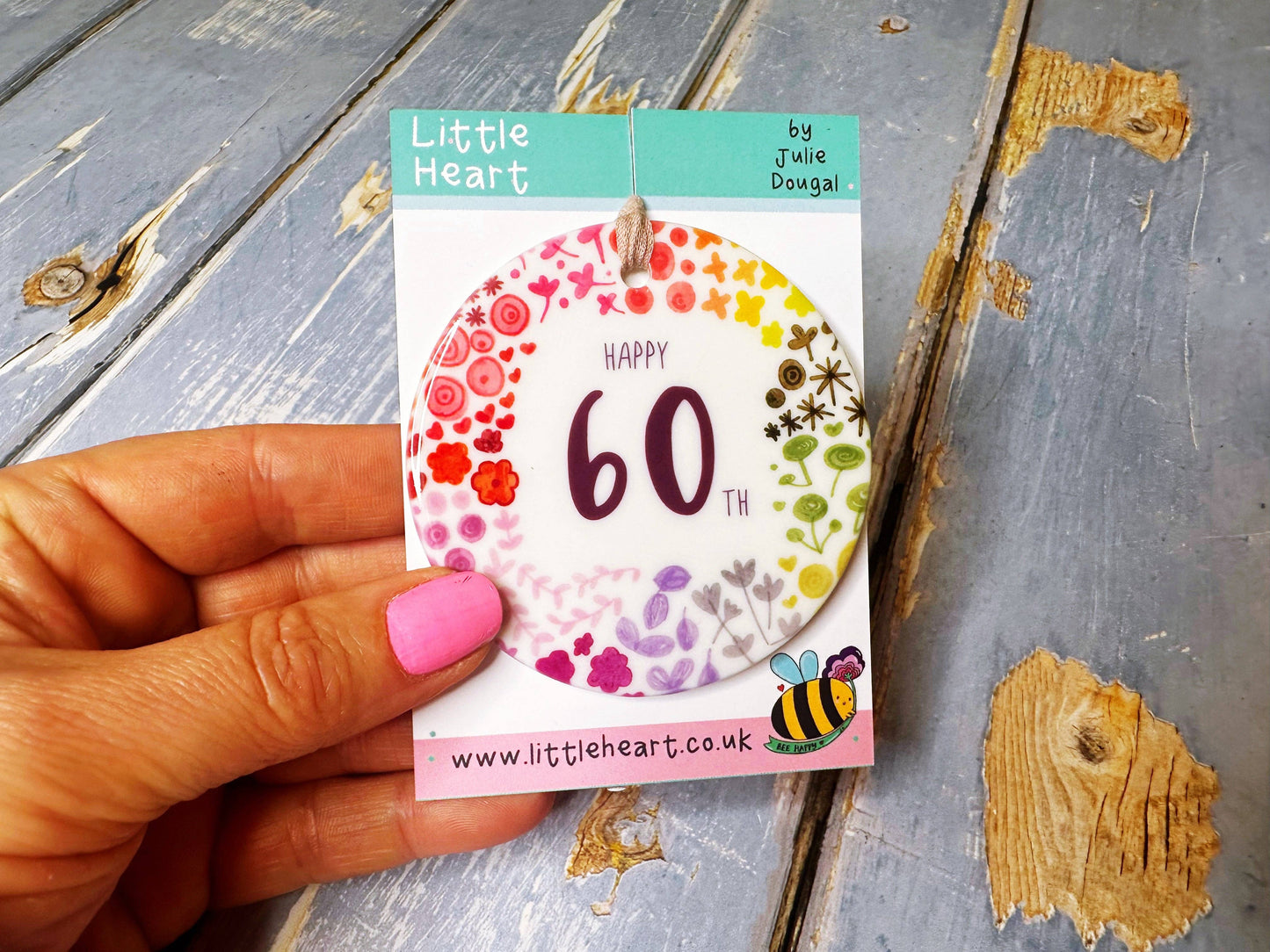 Little Heart - 60 years Floral Ceramic Circle