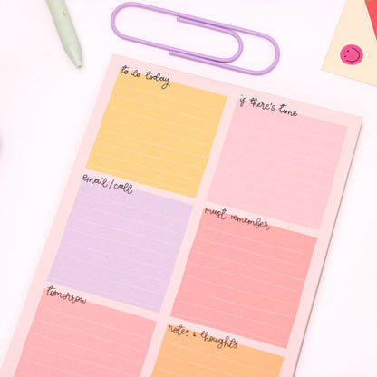 Oh, Laura - A5 notepad - daily planner - pastel