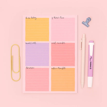 Oh, Laura - A5 notepad - daily planner - pastel