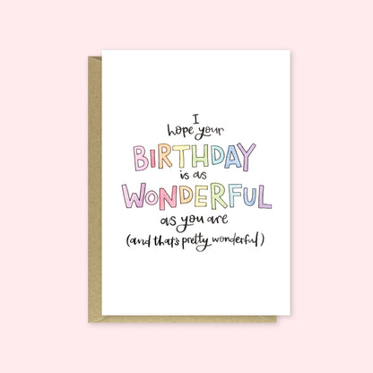 Nova & Me - I hope your Birthday is as Wonderful as you, Birthday Card