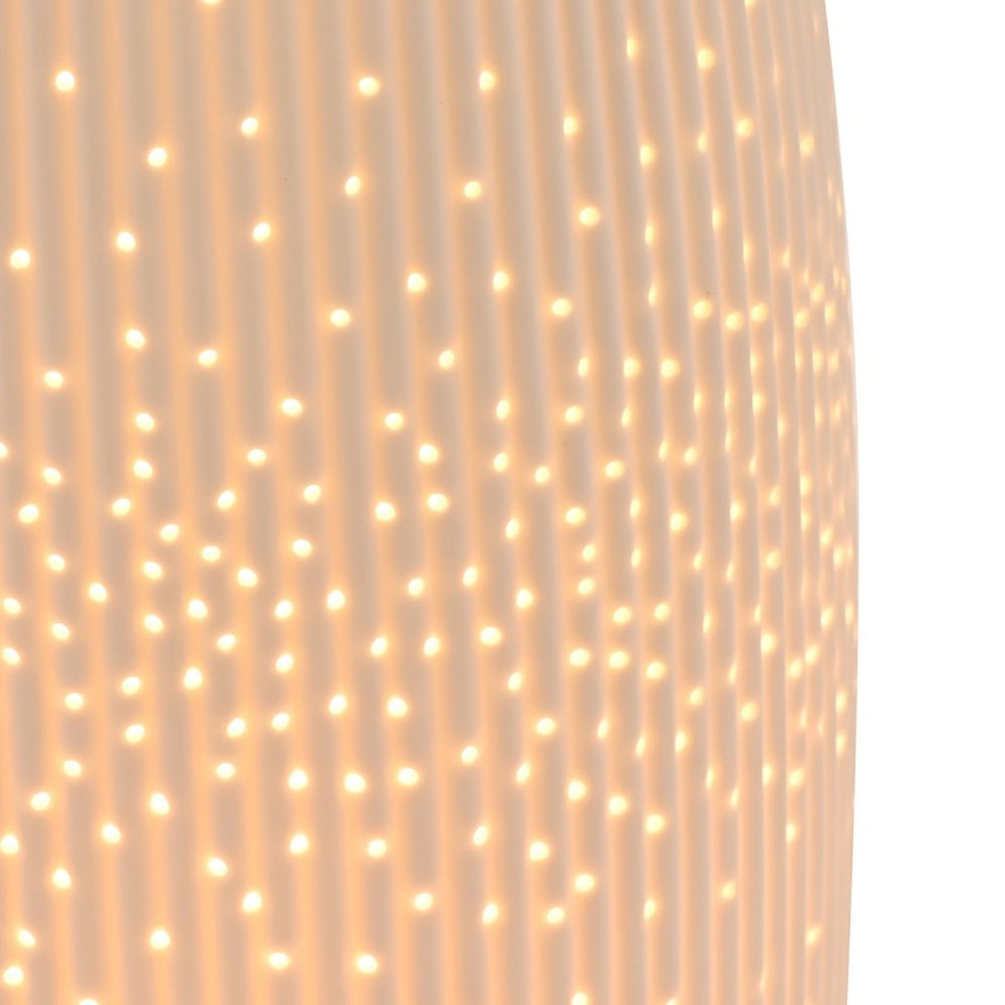 Ceramic WHITE TALL RIBBED TABLE LAMP