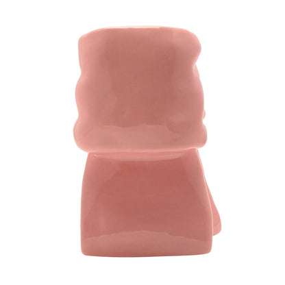 Pink ceramic BOW SHAPED VASE