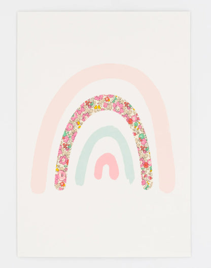 LIBERTY PRINT RAINBOW NURSERY ART