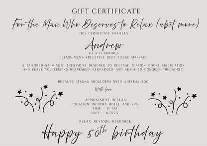 Bespoke voucher