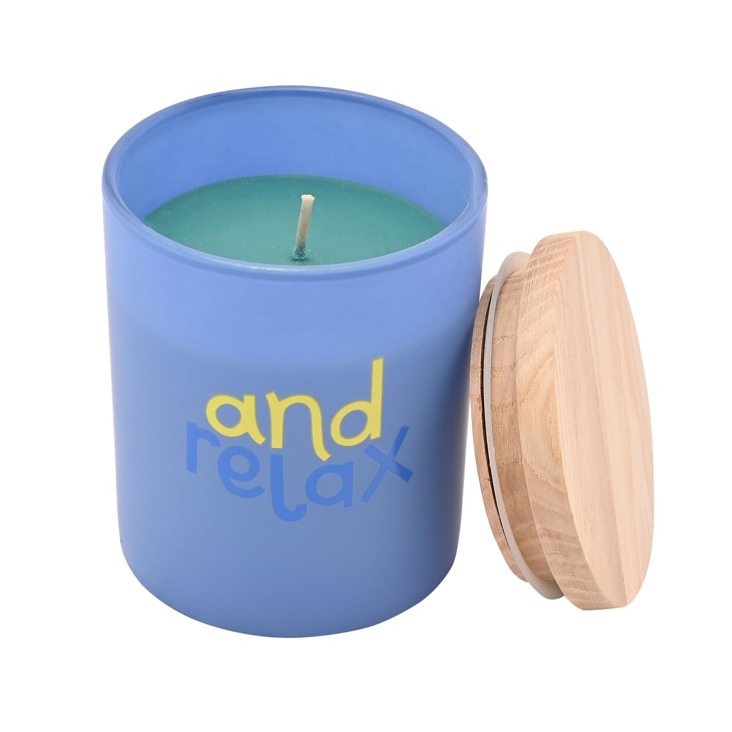 RASPBERRY BLOSSOM FRAGRANCED CANDLE IN A POUCH - "AND RELAX"