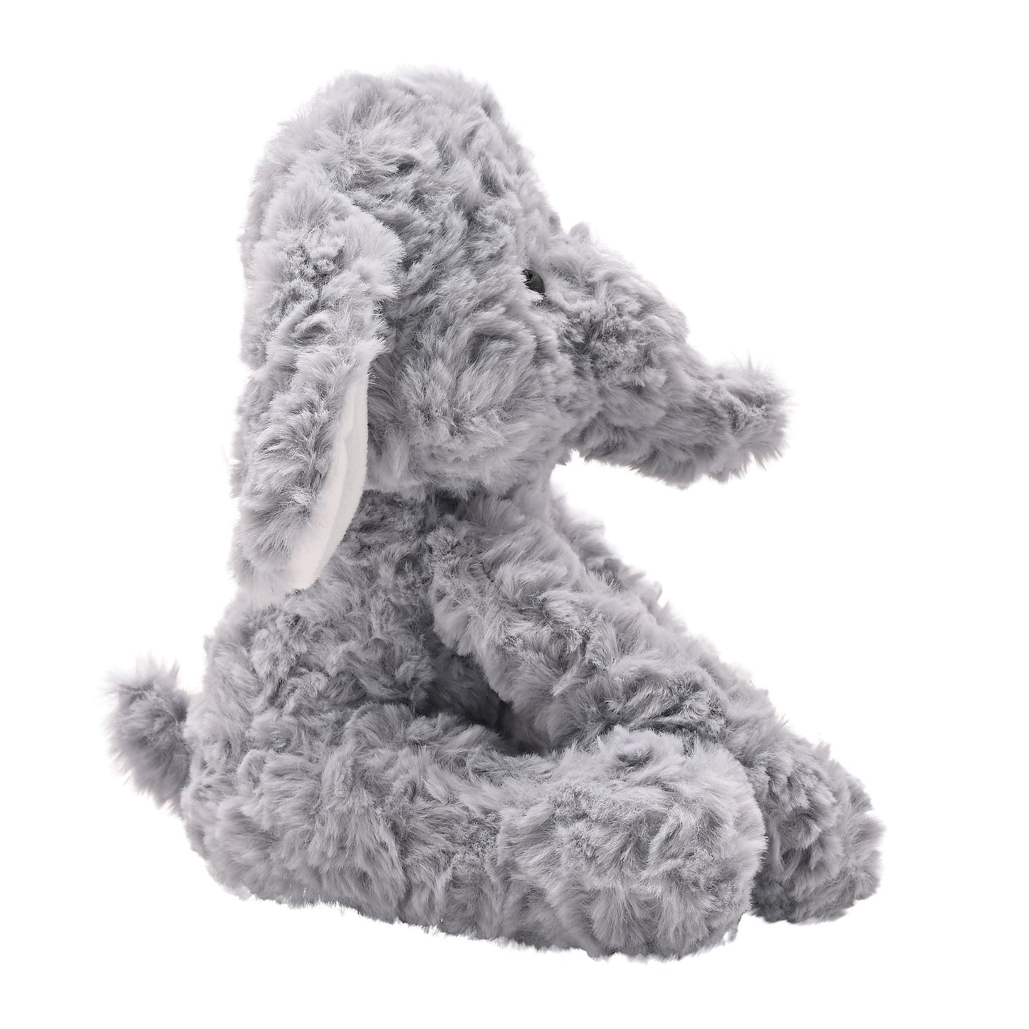 ETHEL THE PLUSH SITTING GREY ELEPHANT 22 CM