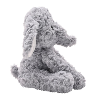 ETHEL THE PLUSH SITTING GREY ELEPHANT 22 CM