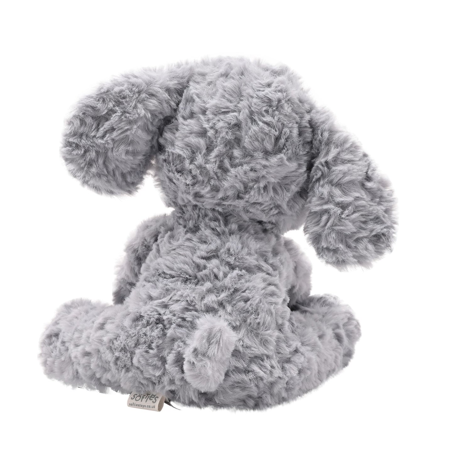 ETHEL THE PLUSH SITTING GREY ELEPHANT 22 CM