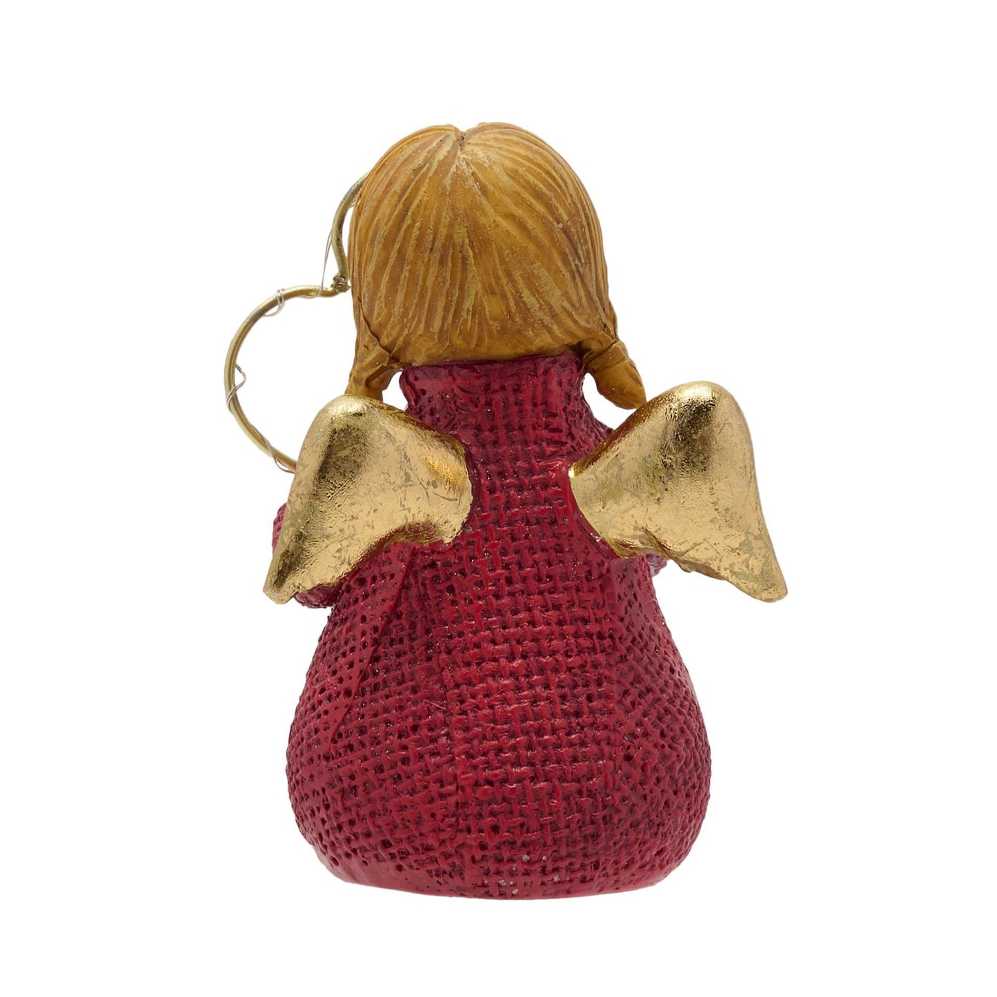 LED RED ANGEL WITH HEART - 10CM