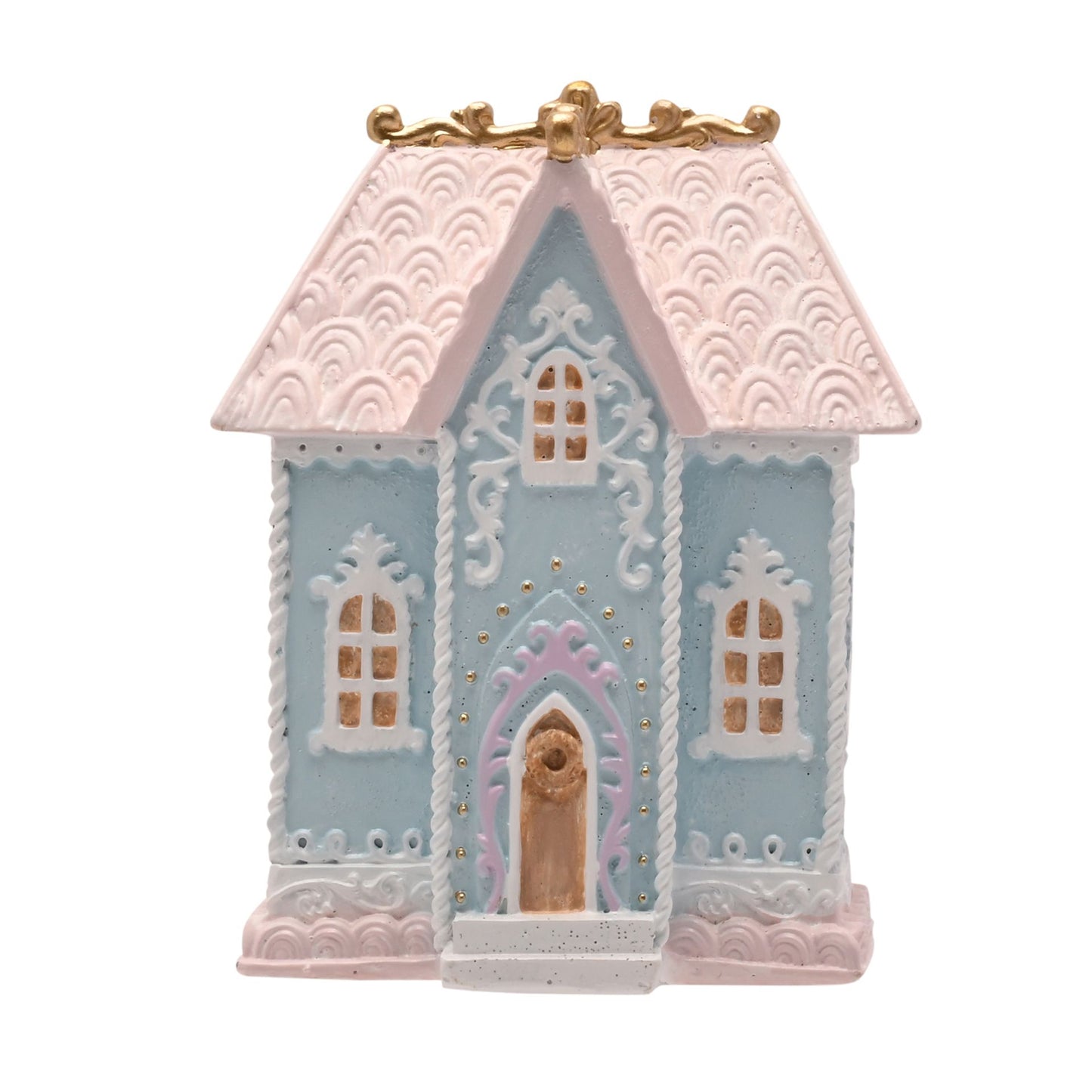 BLUE HOUSE ORNAMENT 15CM