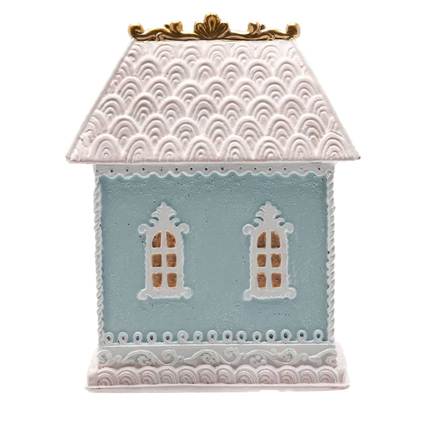 BLUE HOUSE ORNAMENT 15CM