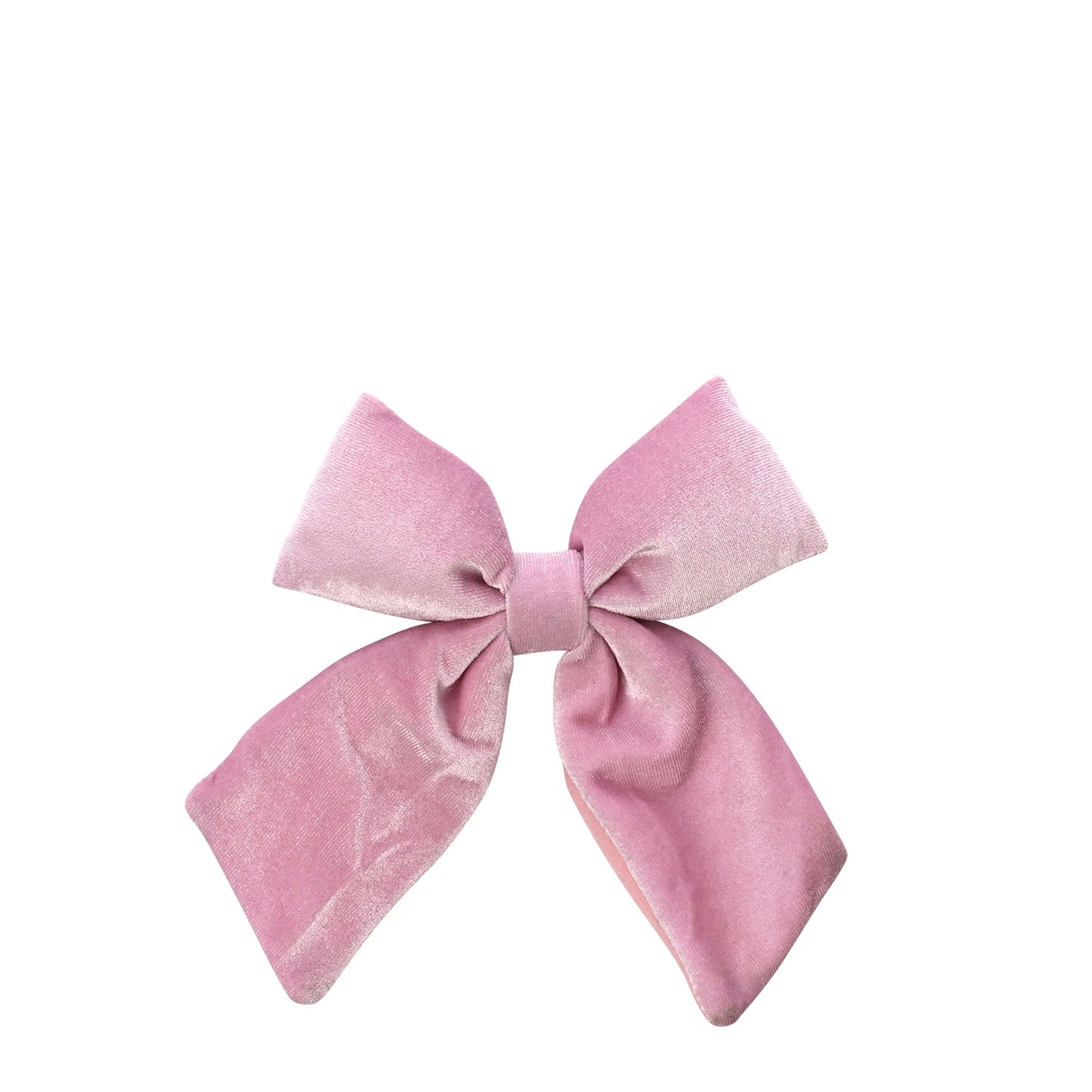BLUSH PINK VELVET BOW WITH CLIP 14X16CM  ADD TO BOARDS XMAS 25